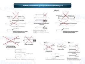 схема установки и подключения электронных трансформаторов для неоновой трубы